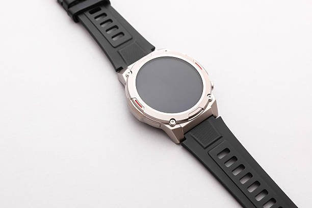 istock Modern smart watch bracelet on white background 2246153018