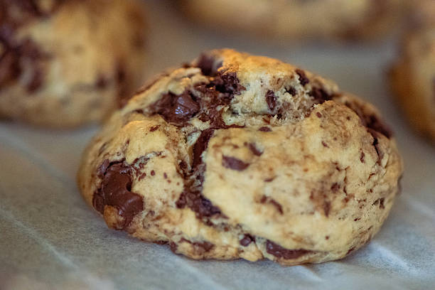 istock Freshly Baked Chocolate Chip Cookies in Oven 2246153226