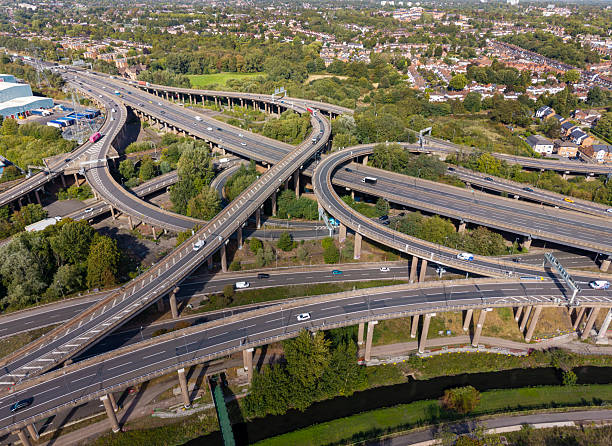 istock Spaghetti Junction road network at Gravelly Hill, Birmingham, UK 2246156165