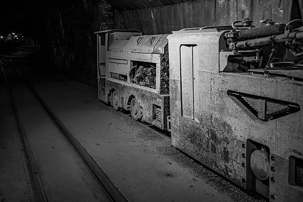 mine electric locomotive in mine