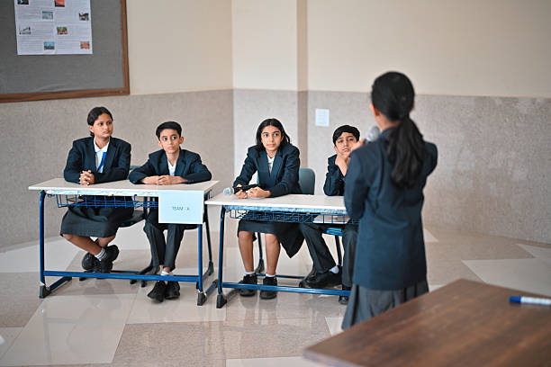 istock Team A Faces the quiz Question in quiz competition 2246160382