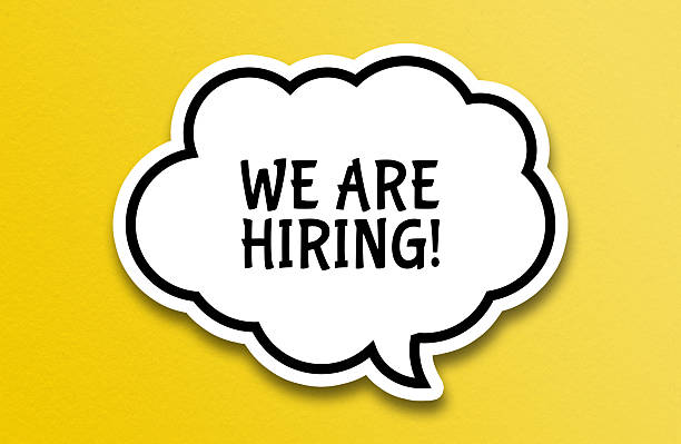 istock We Are Hiring chat bubble on yellow background 2246164125