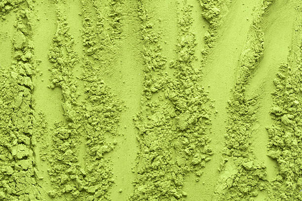 istock Vertical lines and clusters of matcha tea powder create a structured yet organic surface, ideal for modern food and wellness visual concepts. 2246167909