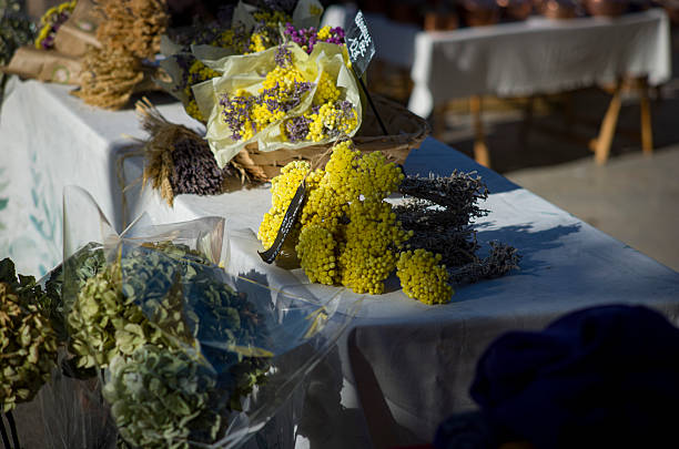 Impression of the weekly markets in the Provence, South France