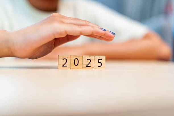 istock Future goals planning for 2025 office setting urban environment close-up view 2246171376