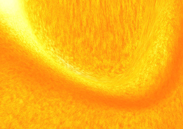 istock Fluid yellow orange abstract background with soft wave lines for tech, design, and creativity 2246174941