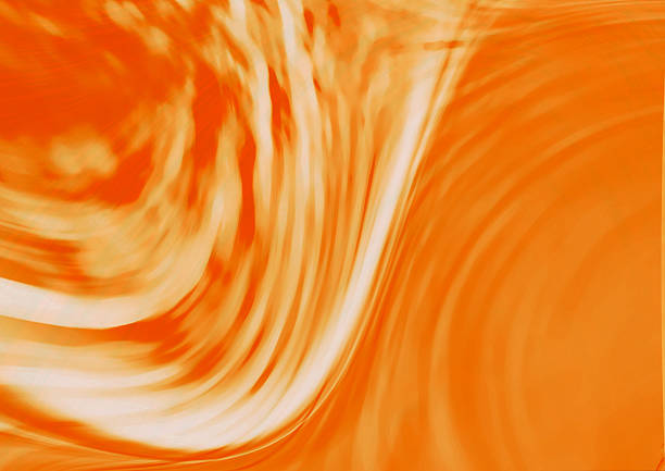 A smooth, modern yellow orange color abstract background featuring a flowing wave and soft grain texture. Ideal for tech, design, presentation, and creative projects seeking modern depth and serenity.