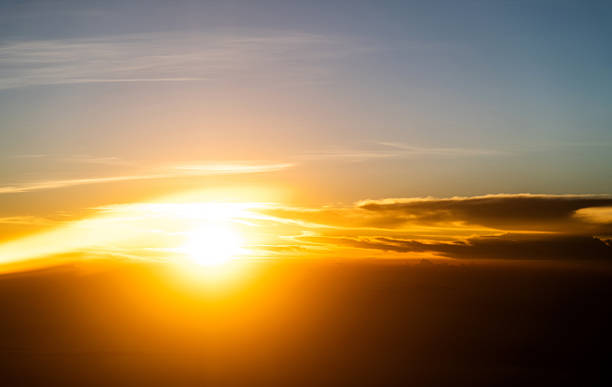 istock Aerial view of beautiful sunset 2246186141