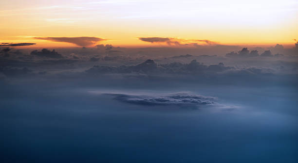 istock Aerial view of beautiful sunset 2246186156
