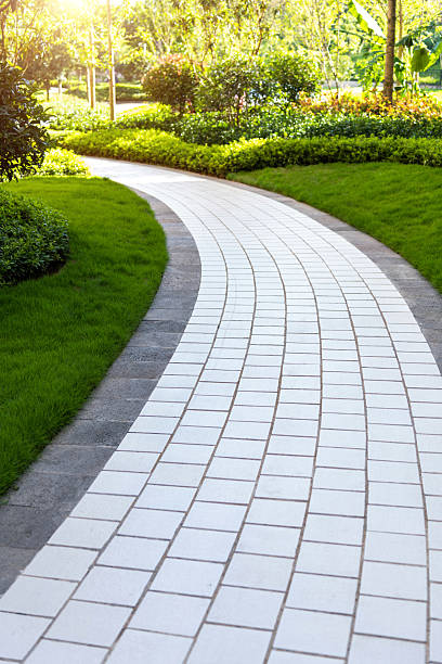 istock Garden path outside the apartment building 2246186579