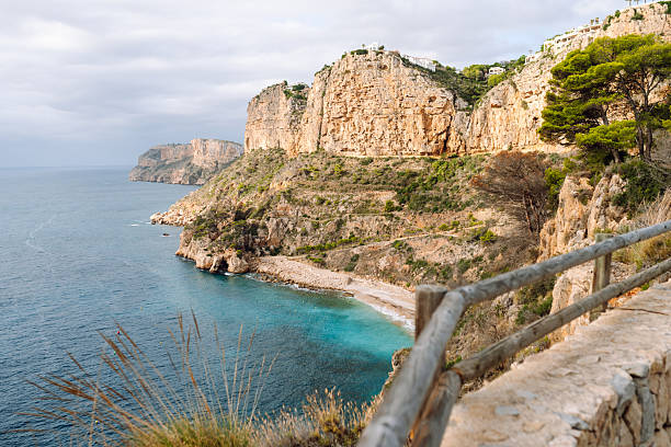 istock Seascape. Rocky cliffs with calm turquoise waters. 2246186904