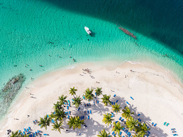 istock Cayo Levantado (Bacardi Island) Dominican Republic. Drone photo 2246189218