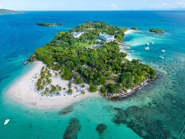 istock Cayo Levantado (Bacardi Island) Dominican Republic. Drone photo 2246189280