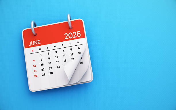 istock June 2026 Calendar On Blue Background 2246193176
