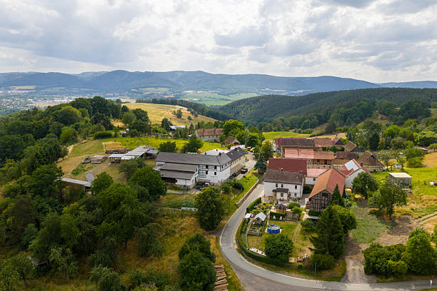 istock Village in a beautiful landscape in Thuringia, Germany 2246194011