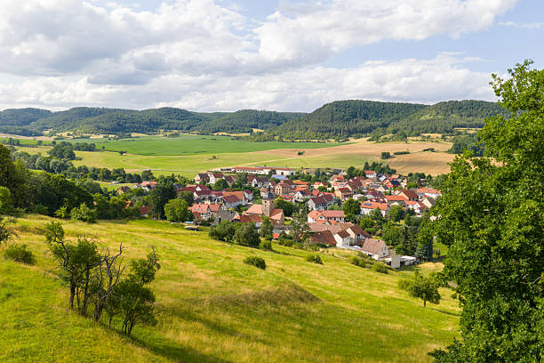 istock Village in a beautiful landscape in Thuringia, Germany 2246194372