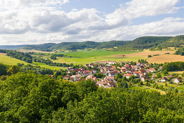 istock Village in a beautiful landscape in Thuringia, Germany 2246194451