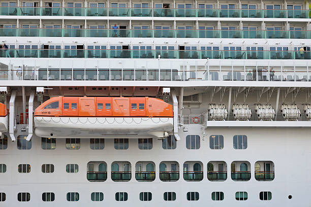 Lifeboat on a cruise ship