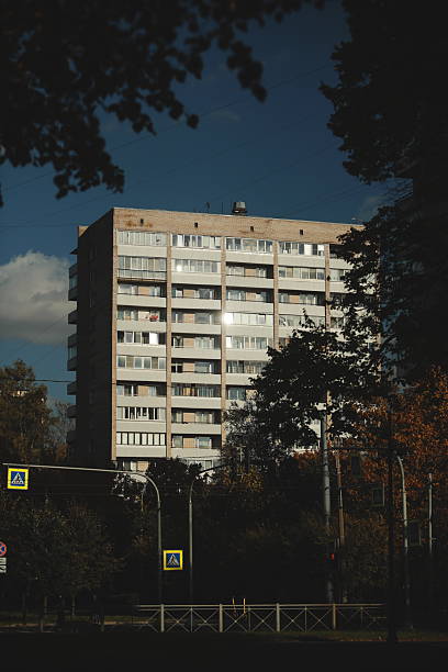 istock Autumn urban architecture and golden foliage 2246194636