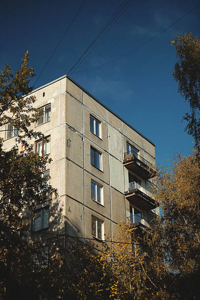 istock Autumn urban architecture and golden foliage 2246195199