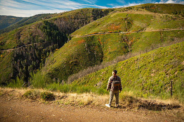 istock Backpacker enjoying the view in Manteigas 2246198774