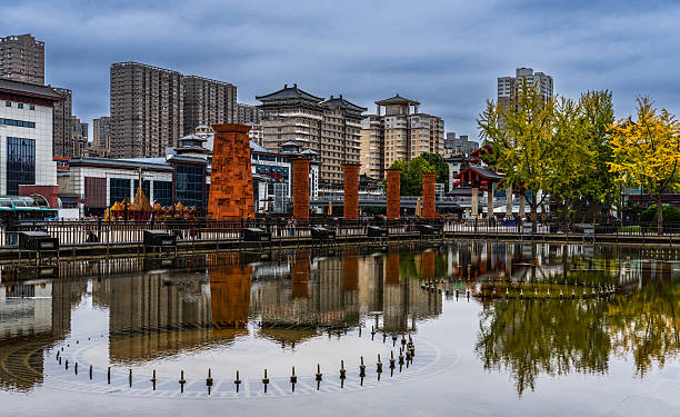 istock Tang Paradise Scenic Area with Reflection in Xi’an, Shaanxi, China 2246207187