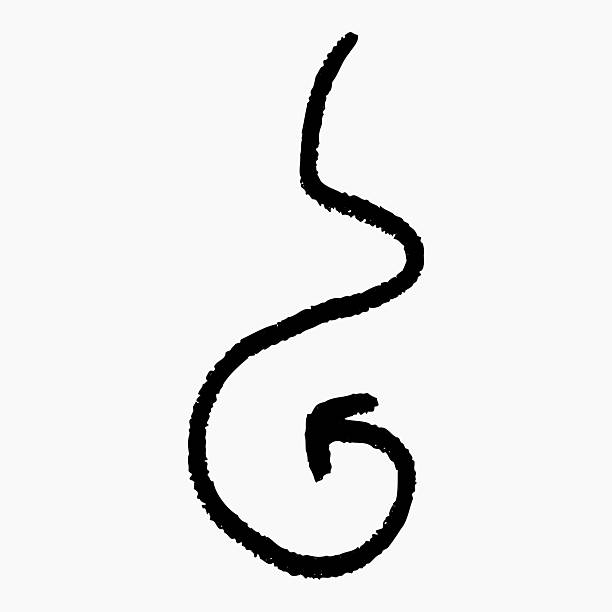 istock Freehand doodle arrow created with bold charcoal stroke, hand drawn symbol for sketch diagrams, vector marker texture 2246211666