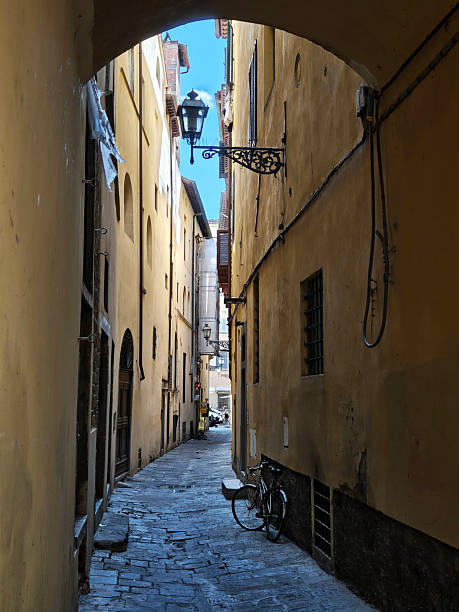 Narorw street in Florence historical centre, Tuscany.