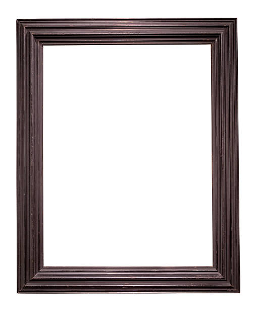 istock vintage vertical dark brown picture frame cutout 2246218627