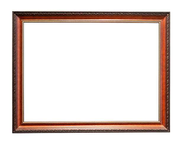 istock retro horizontal narrow simple brown picture frame 2246218653