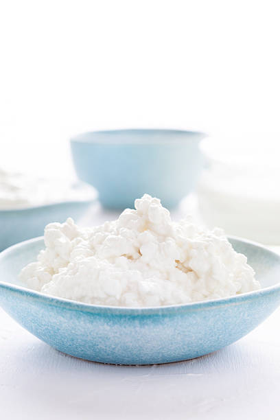 Cottage cheese in a bowl - close-up