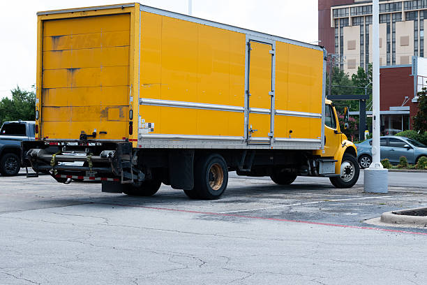istock Large yellow truck from a side view 2246220662