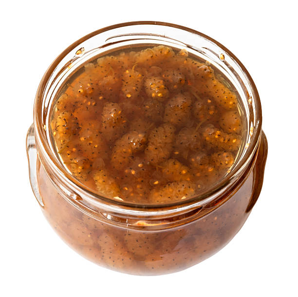 istock glass jar with armenian white mulberry jam cutout 2246230217