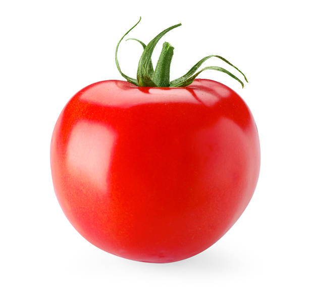 istock One ripe red tomato isolated on white 2246237436