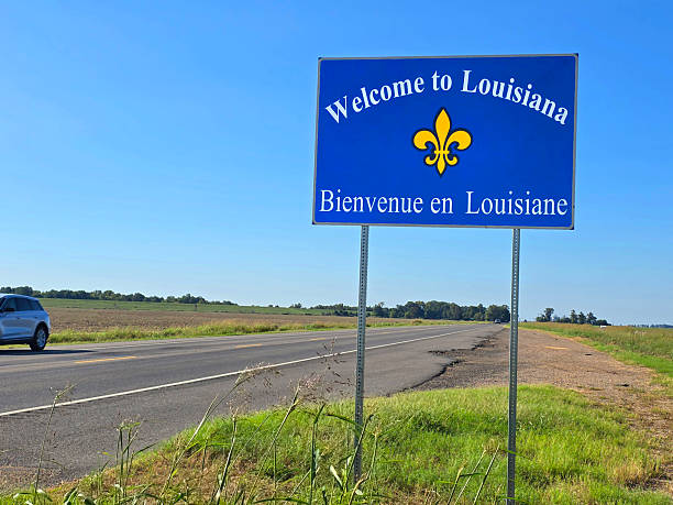 istock Welcome to Louisiana State sign at border 2246240171