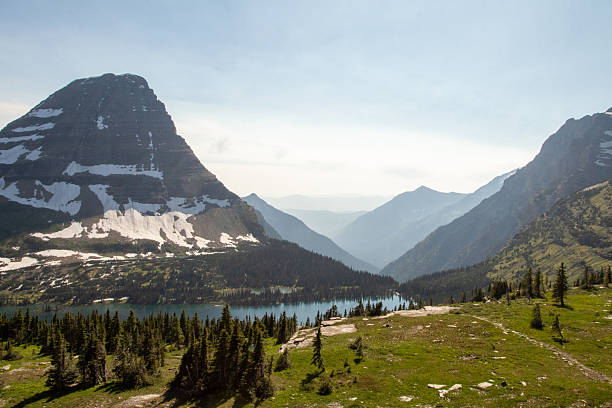 Two Medicine Lake and Sinopah Mountain at Glacier National Park in September