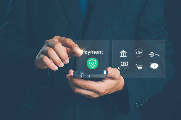 istock financial technology or FinTech concept. business man using smartphone transfer money, internet banking, bill payment, digital wallet, online shopping and payment via mobile banking apps. 2246249361
