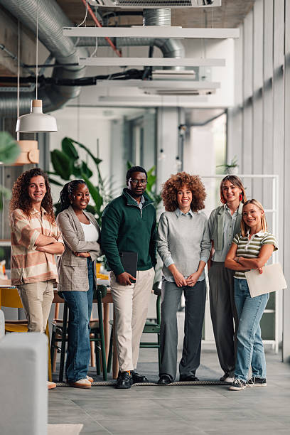 istock Diverse startup business team standing in modern office 2246252961