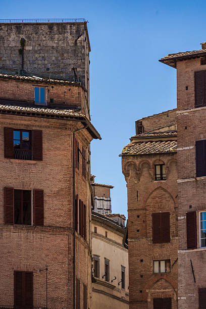 old houses in the centre of siena