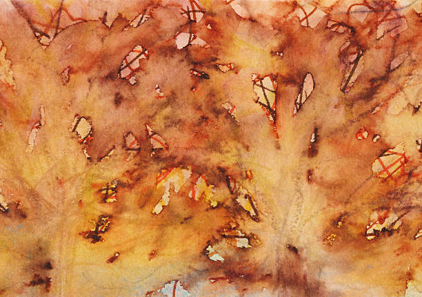 istock Watercolor Hand Painted Grunge Rust Orange Background 2246257026