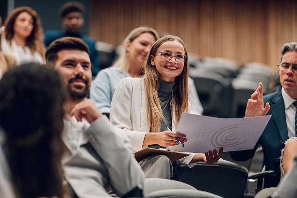 istock Business audience participating at conference seminar 2246260536
