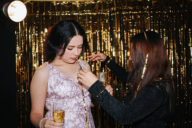 Friends celebrating New Year's