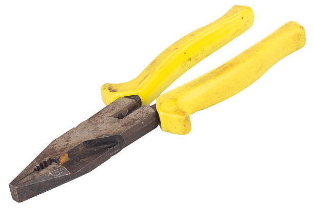 istock Yellow Steel Pliers Isolated on White Background 2246268249