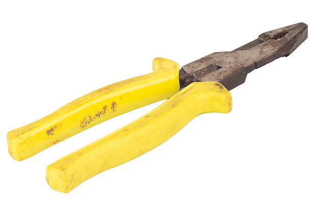 istock Yellow Steel Pliers Isolated on White Background 2246268252