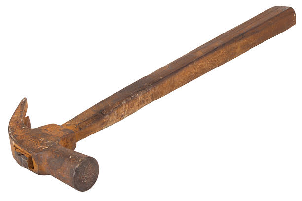 istock hammer wood Dirty old isolated on white background 2246268477