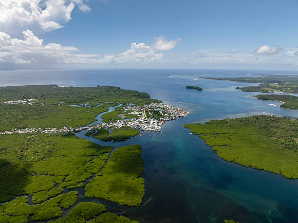 istock Coastal village surrounded by mangrove forest. Siargao, Philippines. 2246269601