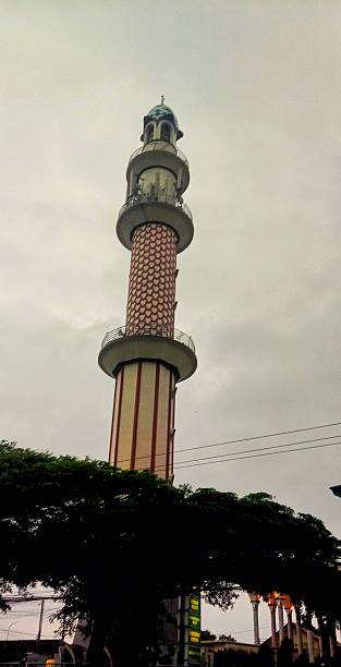 istock mosque tower with cloudy clouds in the background 2246274196