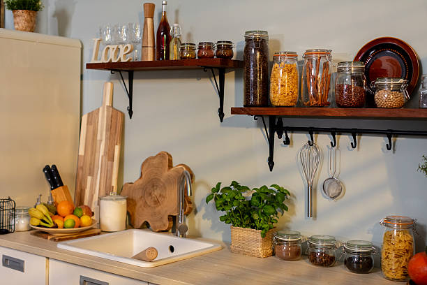 istock A modern kitchen with open shelves of fresh ingredients, inviting culinary creativity 2246288652