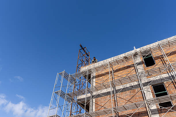 A construction site for a rural villa house