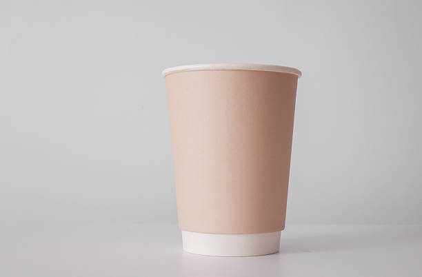 istock Eco friendly craft hot drink cup on a white table 2246298406